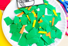 Toddler Craft: Scissor Caesar Salad
