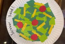 Toddler Craft: Scissor Salad