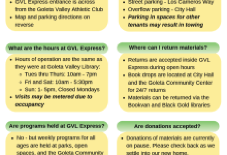 Goleta Valley Library Express Opens Tomorrow