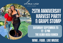 Alma Rosa’s 20th Anniversary Harvest Party & Grape