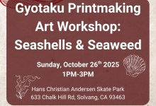 Gyotaku Printmaking: Seashells & Seaweed