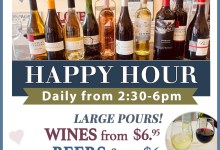 HAPPY HOUR in Santa Barbara Daily at Andersen’s!🍷