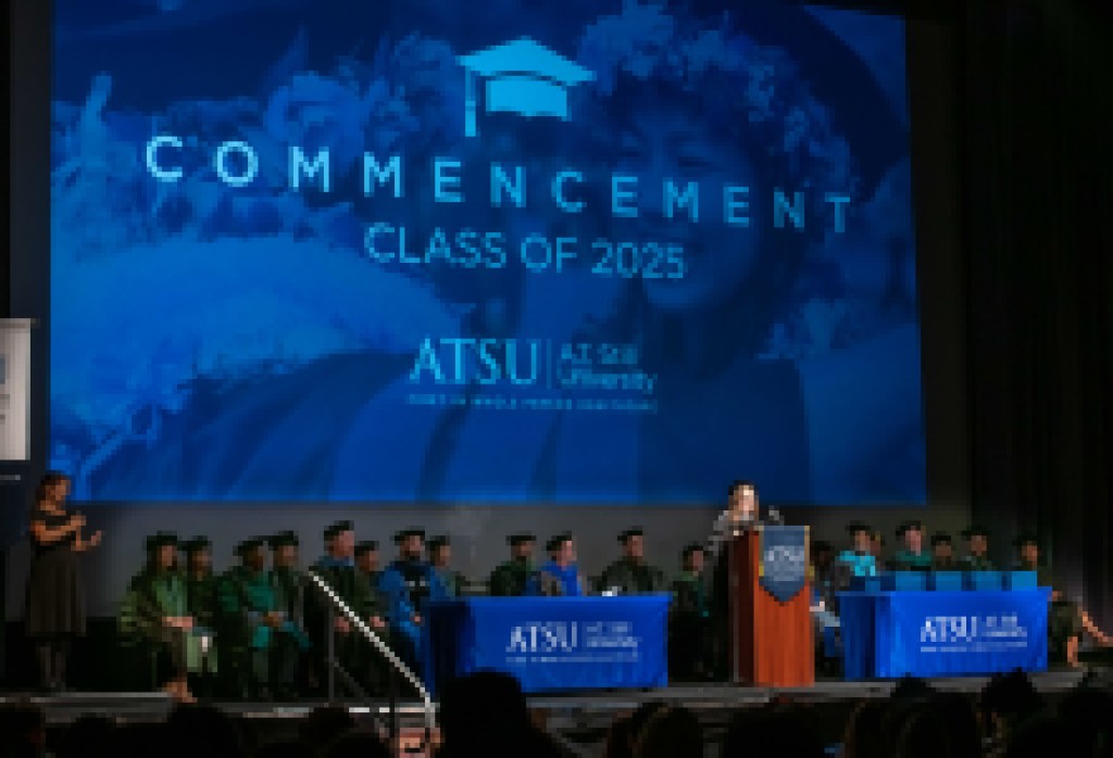 ATSU’s College for Healthy Communities celebrates class of 2025, presents honorary doctorate to Santa Barbara Foundation CEO Jackie Carrera