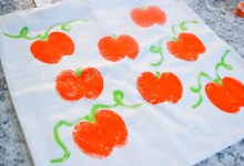 Apple Stamped Treat Bags