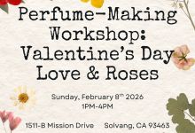 Perfume-Making Workshop, Valentine’s Love & Roses