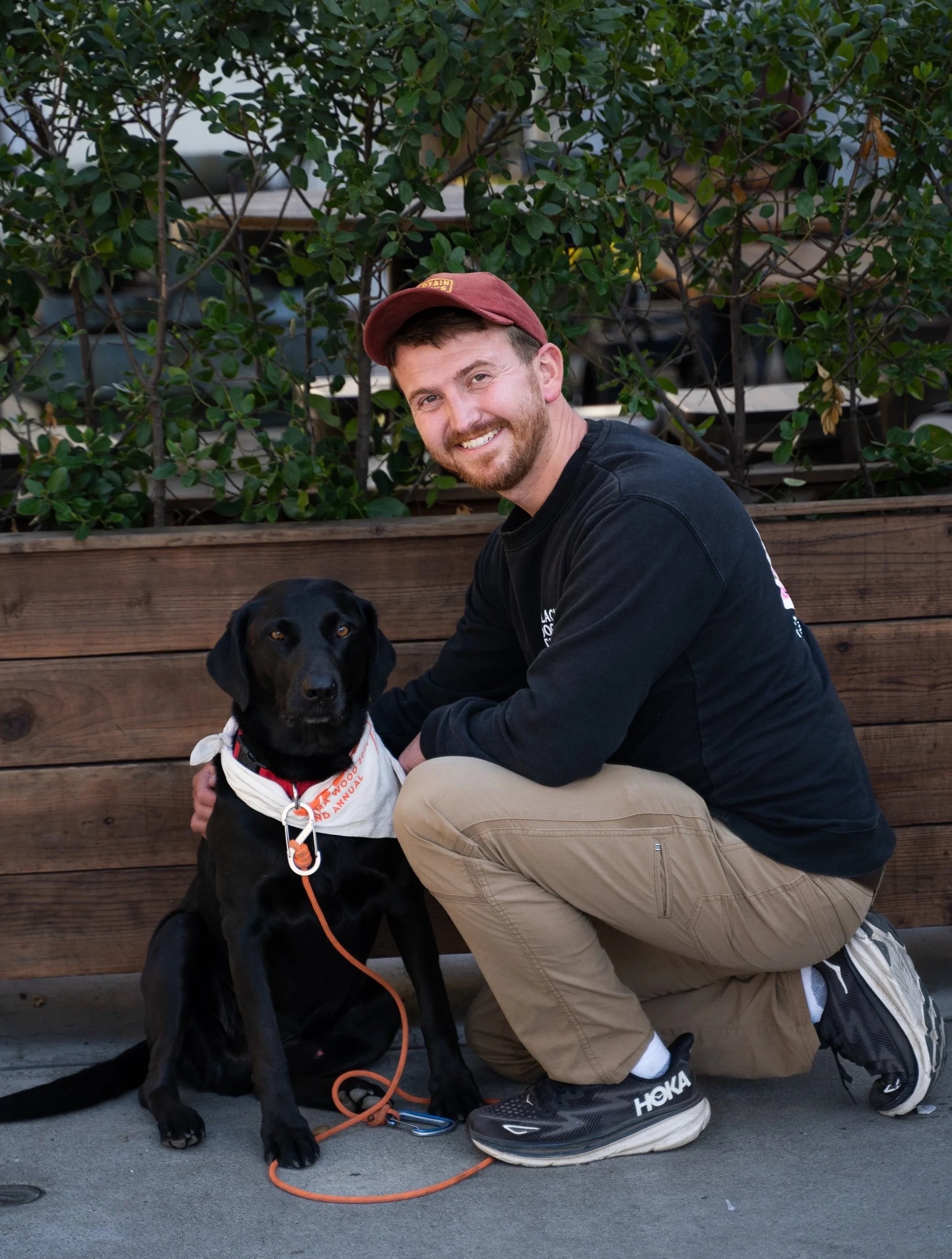 Daniel Schneider with Louie
