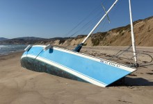 Derelict Boat Wrecks at Environmentally Sensitive Point Conception 