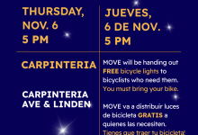 Iluminando La Noche Free Bike Light Distribution – Carpinteria