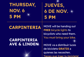 Iluminando La Noche Free Bike Light Distribution – Carpinteria