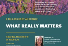 What Really Matters – A Talk on Christian Science