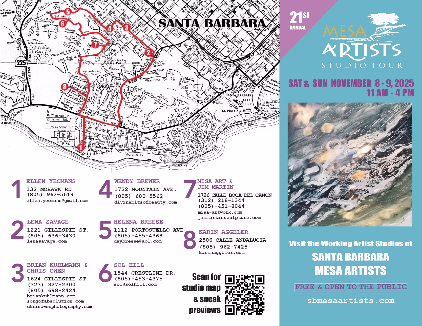 Santa Barbara Mesa Artists Studio Tour