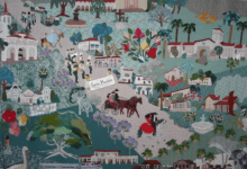 Celebrate the Display Debut of the Iconic Santa Barbara Quilt at the Sahyun Genealogical Library