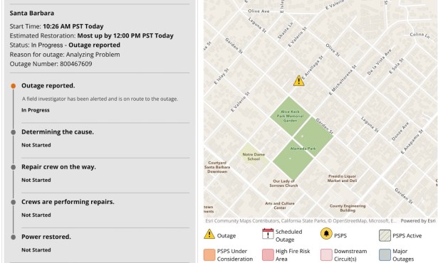 Power Outage Affects Residents, Businesses in Santa Barbara