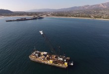 Barge Parked Off Santa Barbara Coast Is Doing Pump Repairs for Desal Plant