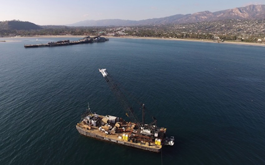 Barge Parked Off Santa Barbara Coast Is Doing Pump Repairs for Desal Plant