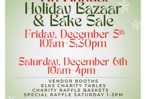 7th Annual ELKS Holiday Bazaar & Bake Sale