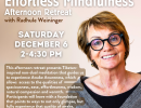 Non-dual Effortless Mindfulness: Afternoon Retreat