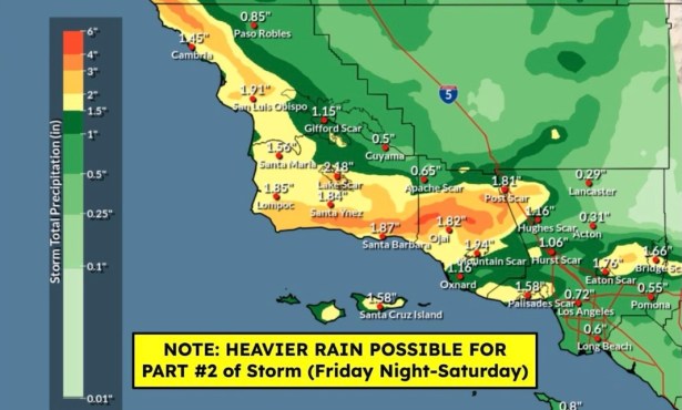 Severe Flood Watch Issued for Santa Barbara County as Major Storm Approaches 