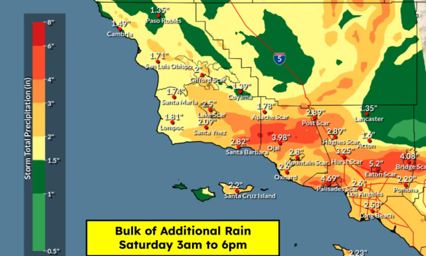 First Wave of Storm Causes Localized Flooding, Road Hazards in Santa Barbara County