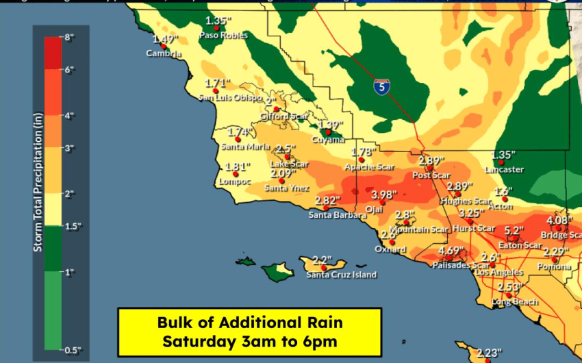 First Wave of Storm Causes Localized Flooding, Road Hazards in Santa Barbara County