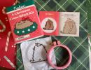 Holiday Pusheen Cross Stitch 101