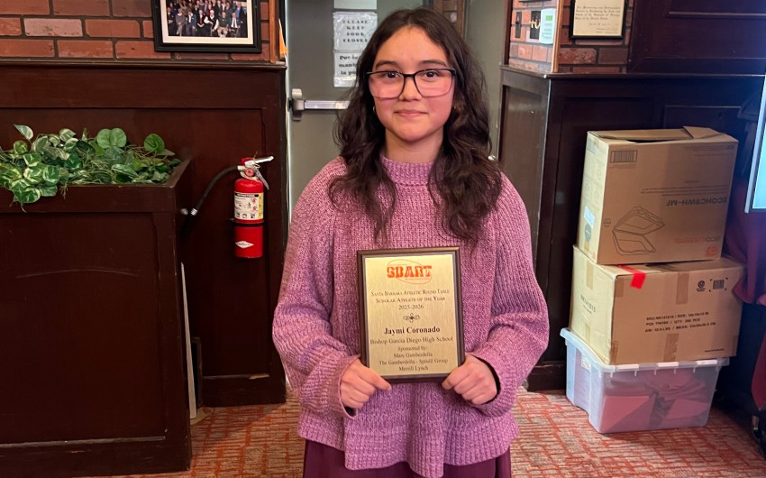 SBART Press Luncheon: Jaymi Coronado Honored as Bishop Diego Scholar Athlete of the Year