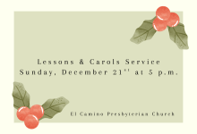 Christmas Lessons & Carols Service