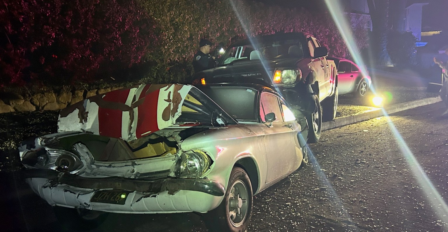 Driver Arrested for DUI After Crashing into Four Parked Cars on Santa ...