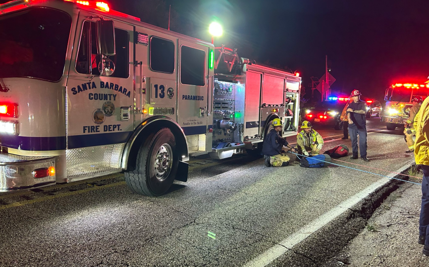 Woman Rescued After Car Plunges Off Highway 154