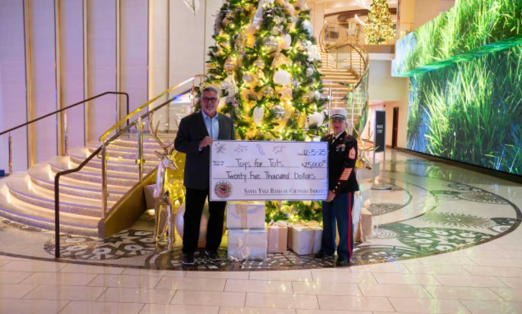 Santa Ynez Chumash Donates $25,000 to Central Coast Toys for Tots Campaign