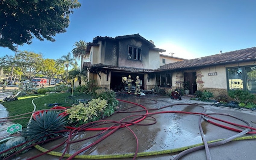 Firefighters Knock Down Residential Fire in Eastern Goleta Valley