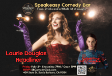 Laurie Douglas Santa Barbara Comedy Valentine Show