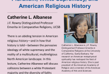 The Walter H. Capps Center for the Study of Ethics, Religion, and Public Life Lecture: “Pluralism, White Supremacy, and American Religionz’