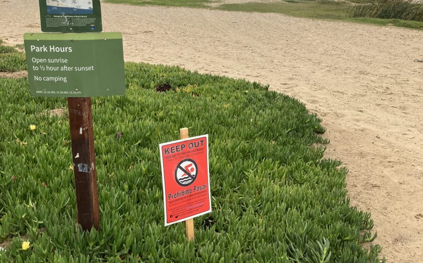 East Beach Water Closure Remains in Effect After Sewage Spill