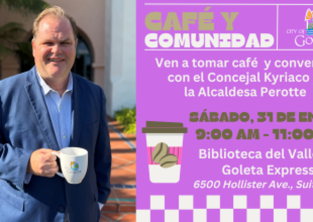 Primer Café y Comunidad de Goleta de 2026 es el 31 de enero
