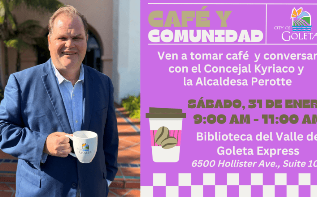 Primer Café y Comunidad de Goleta de 2026 es el 31 de enero