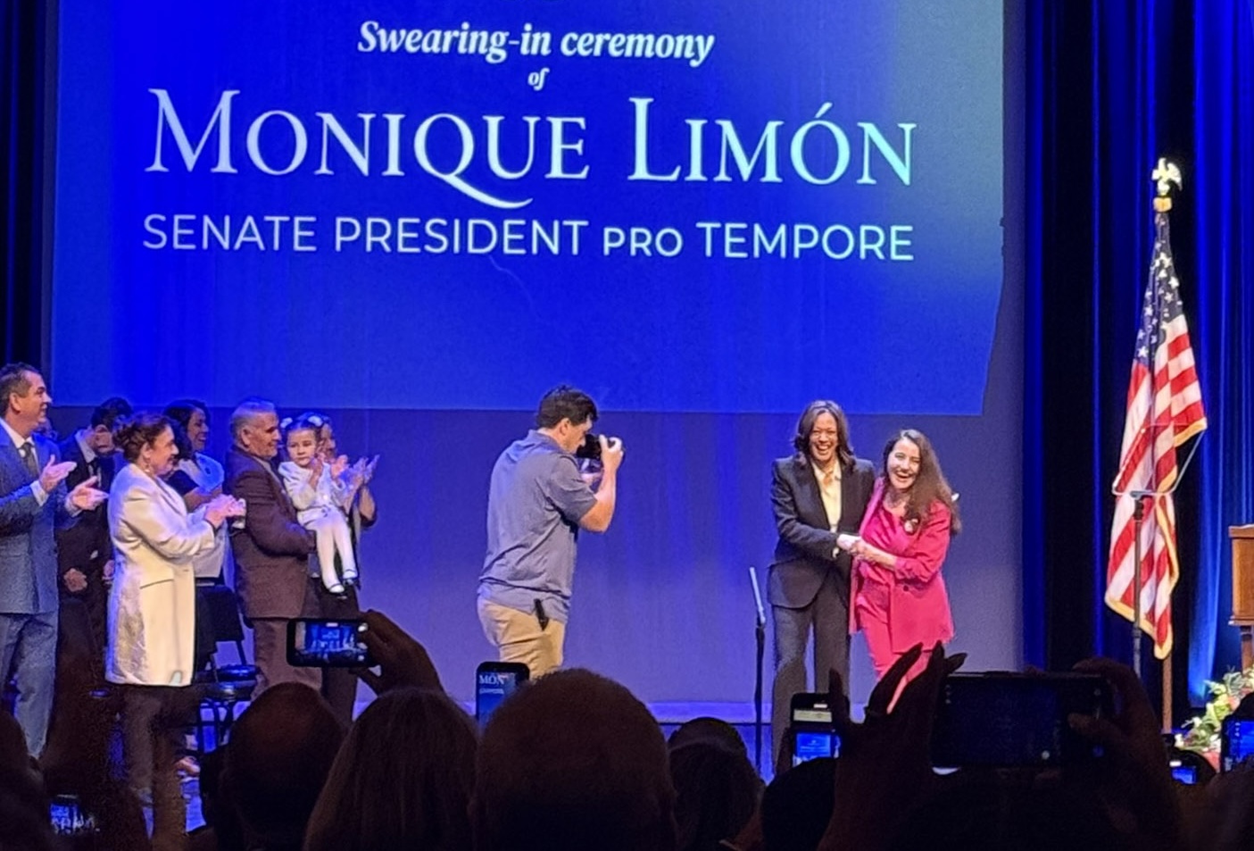 Monique Limón Sworn In as California Senate Leader by Kamala Harris in Santa Barbara Ceremony