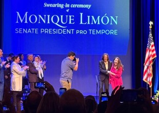 Monique Limón Sworn In as California Senate Leader by Kamala Harris in Santa Barbara Ceremony