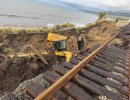 Excavator Operator Injured in Fall While Clearing Debris on Railroad Tracks Along Gaviota Coast