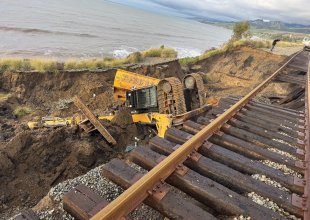Excavator Operator Injured in Fall While Clearing Debris on Railroad Tracks Along Gaviota Coast