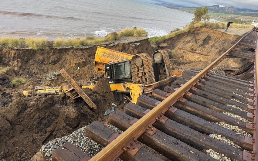 Excavator Operator Injured in Fall While Clearing Debris on Railroad Tracks Along Gaviota Coast
