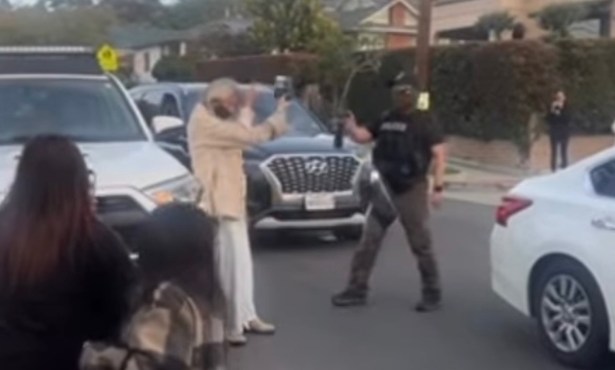 ICE Officer Pepper-Sprays Community Observers in Eastside Santa Barbara