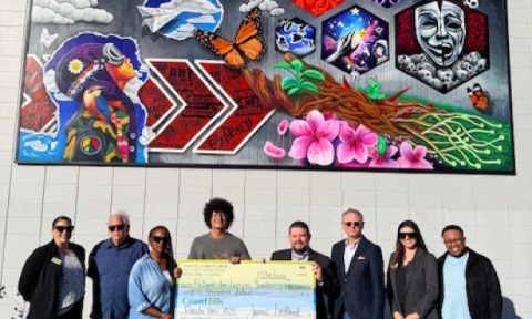 Future for Lompoc Youth Celebrates $80,000 Donation with Check Presentation from CoastHills Credit Union for 2025 Rancho Vino Fundraiser
