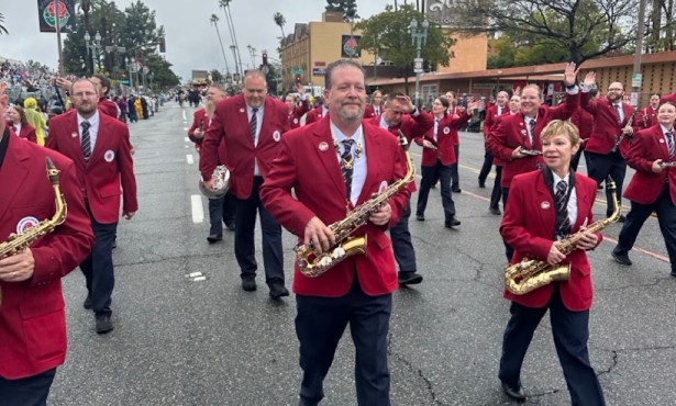 La Cumbre Junior High Band Director Marches in Rose Parade