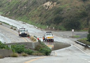 Flash Flood Warning Issued for Parts of Santa Barbara County as 101 Closes for ‘Unknown Duration’