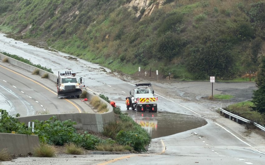 Flash Flood Warning Issued for Parts of Santa Barbara County as 101 Closes for ‘Unknown Duration’