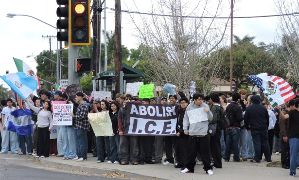 Hundreds of Students Walk out of San Marcos, Santa Barbara High Schools to Protest ICE