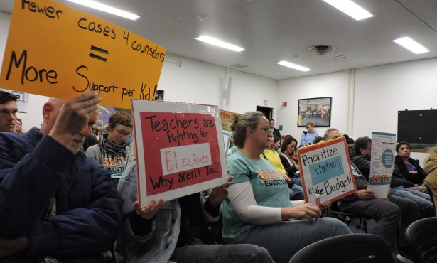 Santa Barbara Unified Teachers Pack School Board Meeting in Push to Bring Seventh Period Back to Junior Highs