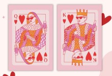 Valentine’s Painting : King & Queen of Hearts
