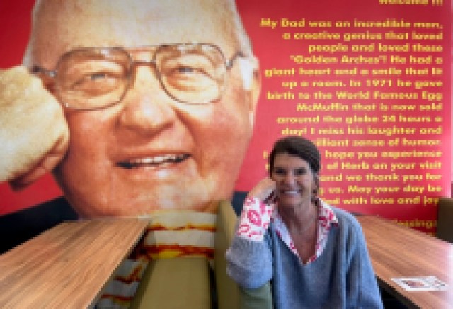 Local McDonald’s Celebrates Inventor of the Egg McMuﬃn, Herb Peterson, with First Annual “Good Egg” Award, Recipient is KLITE Morning Show Host Catherine Remak